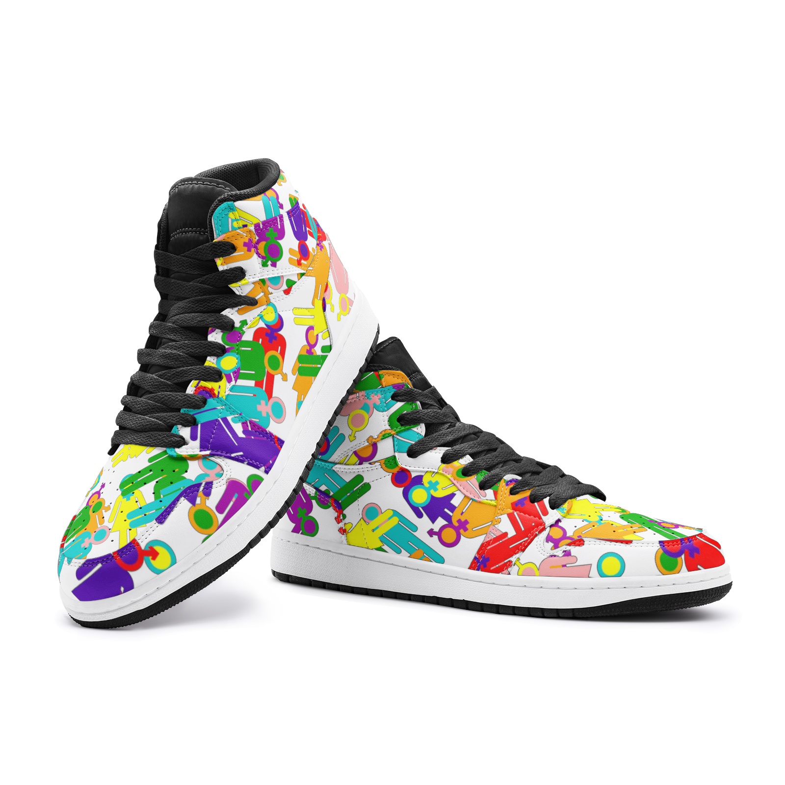 LGBTQIA + Gay Pride Flag Rainbow People Shoes
